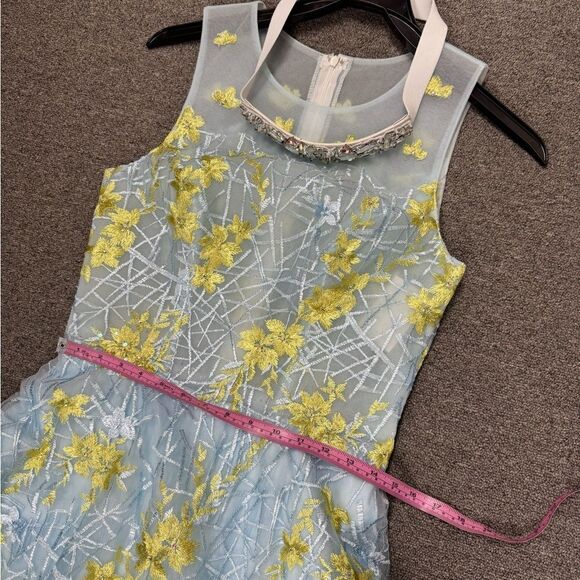 Charming Organza & Floral Lace with Beads Party  Dress/ Prom Dress - Picture 15 of 16